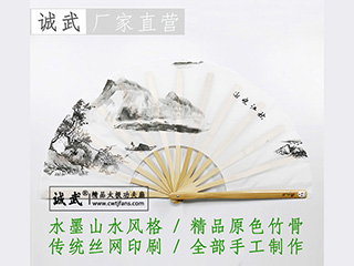 2021年最新国潮风太极扇之水墨山水